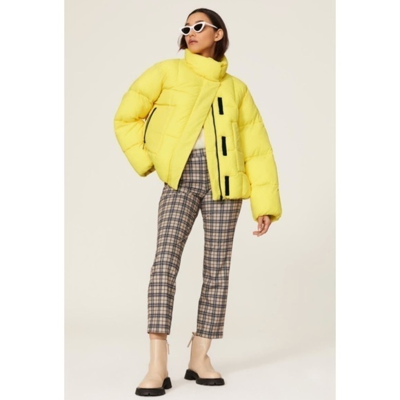 Baum Und Pferdgarten Brooks Yellow Chic Puffer Jacket Coat - Picture 1 of 16